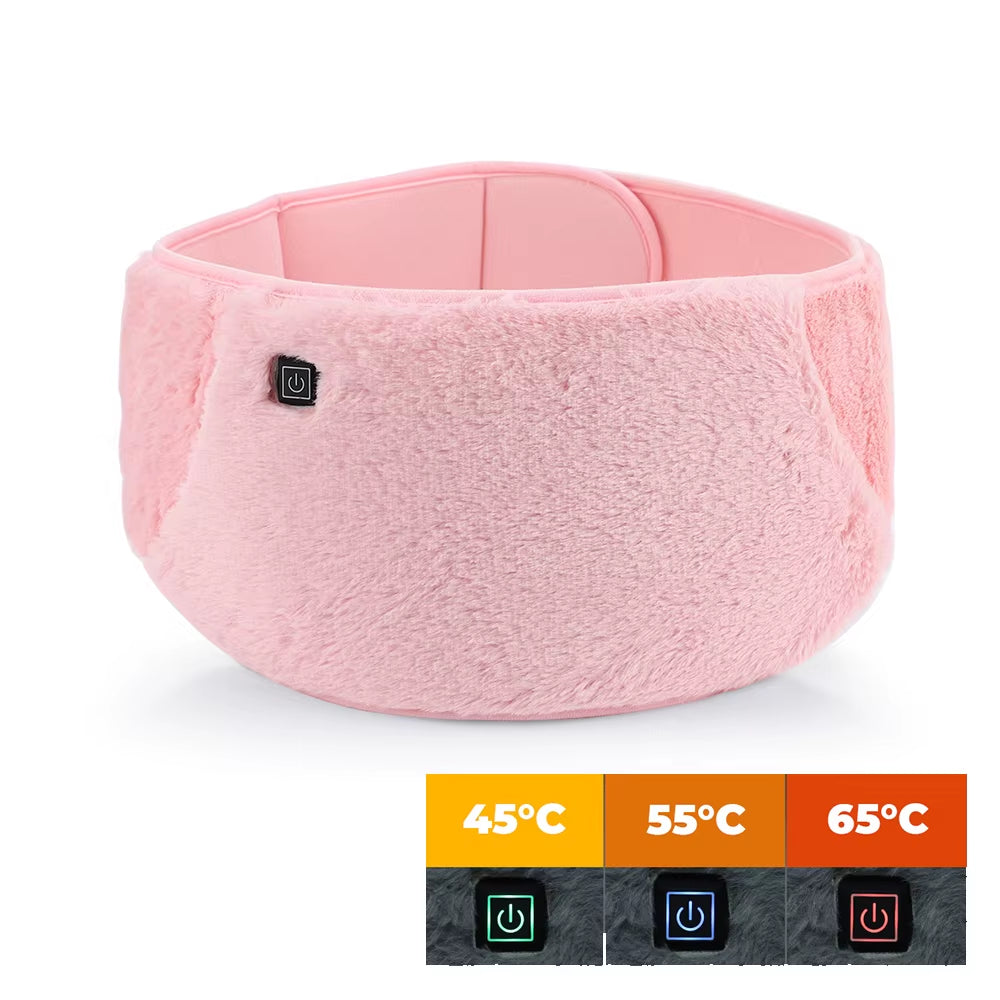 Heating Pad for Menstrual Cramps USB Powerbank Waist Massage Uterus Warm Belt 6 Vibration 3 Constant Temperature Abdomen Warmer